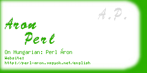 aron perl business card